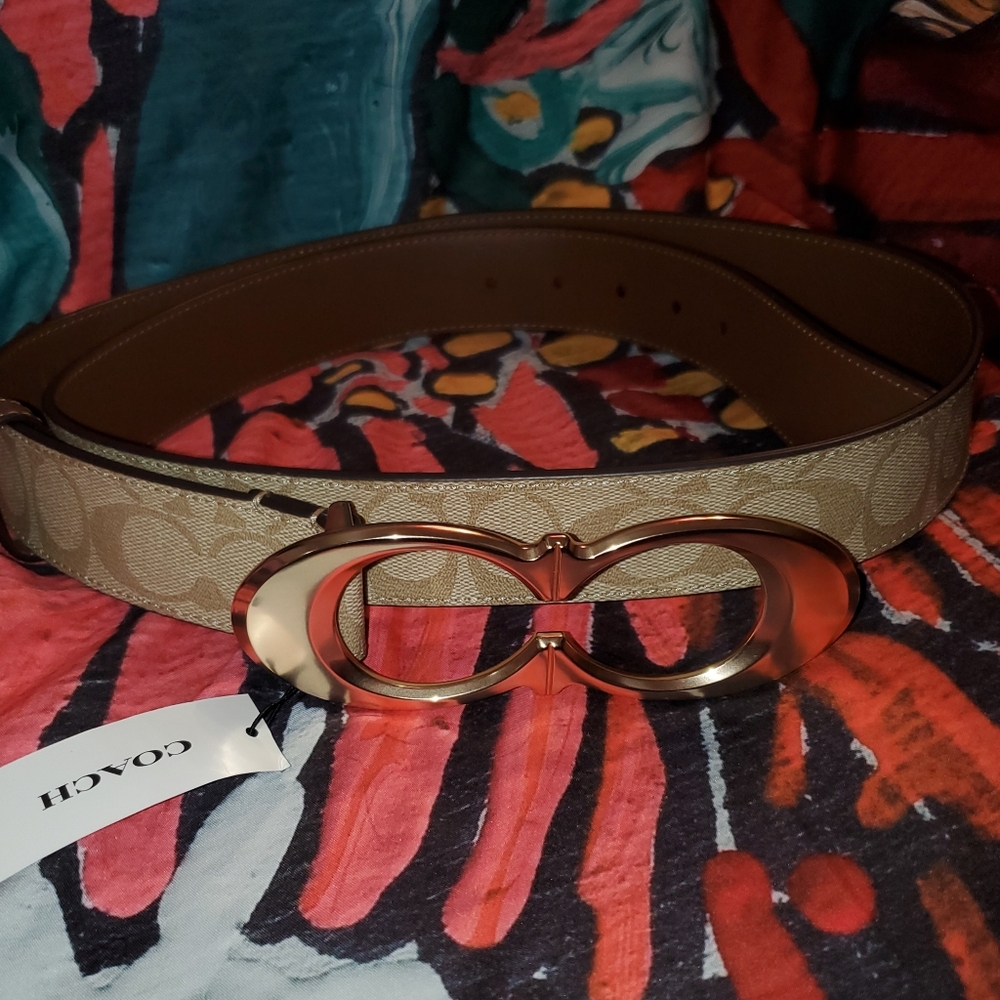 Coach sig. PVC XL belt